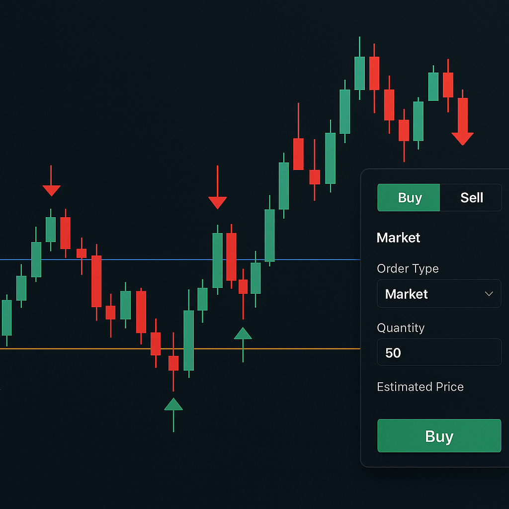 Automated order execution with trailing stop-loss and logs