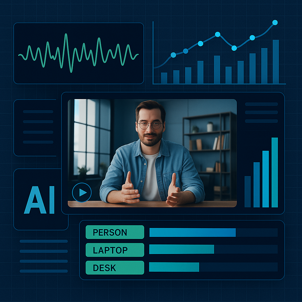 AI video editor with smart cuts, captions, and templates